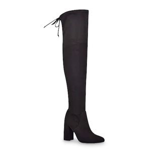 High knee boots black